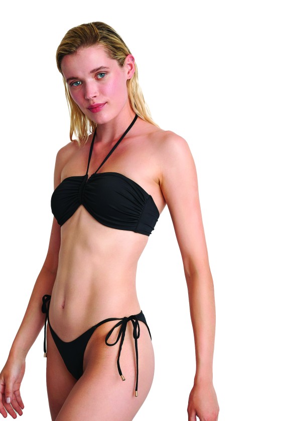 'FASHION SOLIDS' ΣΤΡΑΠΛΕΣ ΜΑΓΙΟ ΜΠΙΚΙΝΙ ΤΟΠ ΜΕ ΣΟΥΡΑ