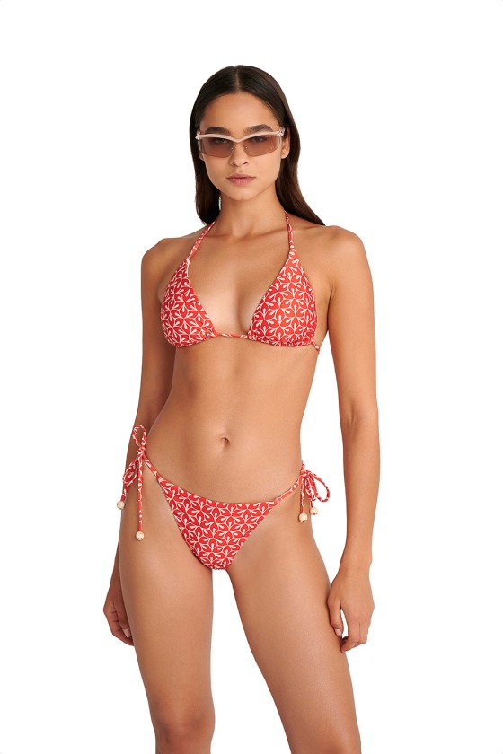 'RETRO RED' ΤΡΙΓΩΝΙΚΟ ΜΠΙΚΙΝΙ ΤΟΠ