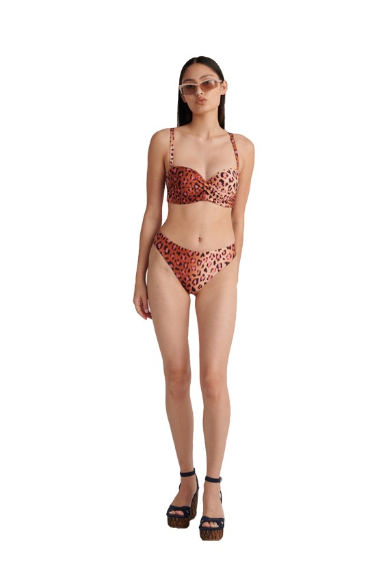 'PINK LEO' ΜΠΙΚΙΝΙ ΤΟΠ ΜΕ ΜΠΑΝΕΛΑ ΣΕ CUP D