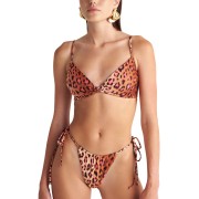 'PINK LEO' TANGA TIE-SIDE BIKINI BOTTOM