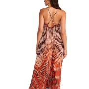 'RED FAN' ΗΜΙΔΙΑΦΑΝΟ ΜΑΚΡΥ ΦΟΡΕΜΑ/ΚΑΦΤΑΝΙ ΜΕ ΑΝΟΙΧΤΗ ΠΛΑΤΗ