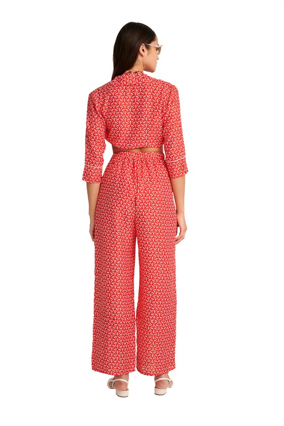 'RETRO RED' ΠΟΥΚΑΜΙΣΟ ΜΕ ΤΥΠΩΜΑ 