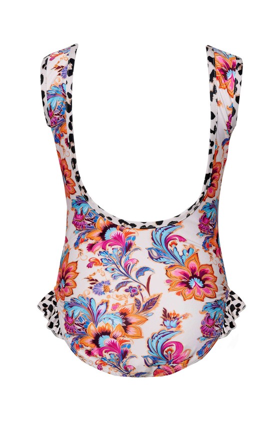 'GIRLS FLORAL ESCAPE' ΦΛΟΡΑΛ ΠΑΙΔΙΚΟ ΟΛΟΣΩΜΟ ΜΑΓΙΟ ΜΕ ΒΟΛΑΝ