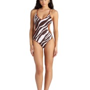 'ZEBRA STRIPES' ΟΛΟΣΩΜΟ ΜΑΓΙΟ ΜΕ 'V' ΝΤΕΚΟΛΤΕ ΚΑΙ ΑΝΟΙΓΜΑΤΑ