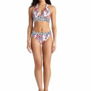 'FLORAL ESCAPE' ΤΡΙΓΩΝΙΚΟ ΜΑΓΙΟ ΜΠΙΚΙΝΙ ΔΙΠΛΗΣ ΟΨΕΩΣ ΤΟΠ ΣΕ CUP D