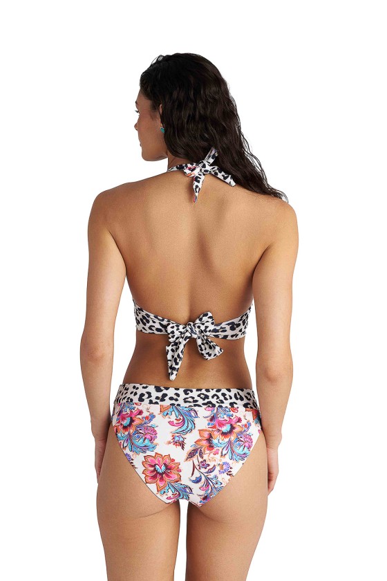 'FLORAL ESCAPE' ΤΡΙΓΩΝΙΚΟ ΜΑΓΙΟ ΜΠΙΚΙΝΙ ΔΙΠΛΗΣ ΟΨΕΩΣ ΤΟΠ ΣΕ CUP D