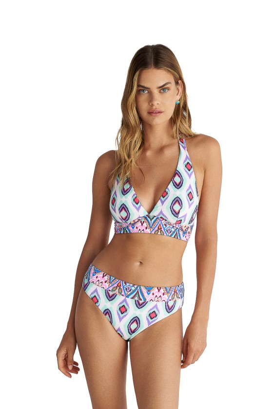 'AZTEC MIX' ΔΙΠΛΗΣ ΟΨΕΩΣ ΤΡΙΓΩΝΙΚΟ ΜΑΓΙΟ ΜΠΙΚΙΝΙ ΤΟΠ ΣΕ CUP D