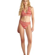 'CORAL DAMASK' ΨΗΛΟΜΕΣΟ ΜΑΓΙΟ ΜΠΙΚΙΝΙ ΣΛΙΠ ΜΕ ΤΥΠΩΜΑ