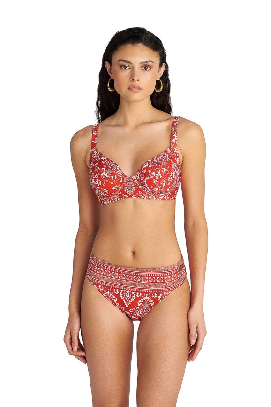 'CORAL DAMASK' ΜΠΙΚΙΝΙ ΤΟΠ ΜΕ ΜΠΑΝΕΛΑ ΣΕ CUP D