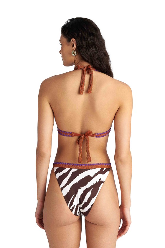 'ZEBRA STRIPES' ΜΠΙΚΙΝΙ ΣΛΙΠ ΜΕ ΚΡΟΣΕ ΛΕΠΤΟΜΕΡΕΙΕΣ