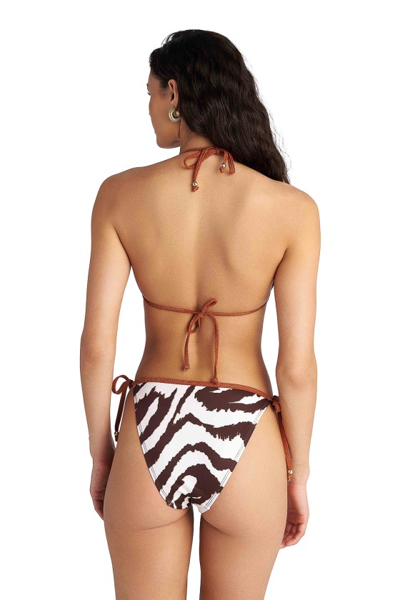 'ZEBRA STRIPES' ΤΡΙΓΩΝΙΚΟ ΜΑΓΙΟ ΜΠΙΚΙΝΙ ΤΟΠ ΜΕ ΤΥΠΩΜΑ