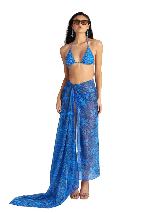 'BLUE IKAT' ΠΑΡΕΟ ΜΕ ΤΥΠΩΜΑ
